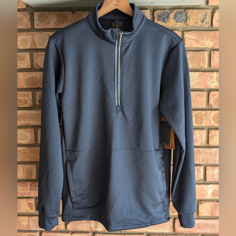 NWT Balance Collection 1/4 Zip Navy Cliffside Pullover